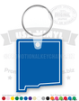 New Mexico State Vinyl Keychain