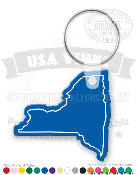 New York State Vinyl Keychain PK6100NY
