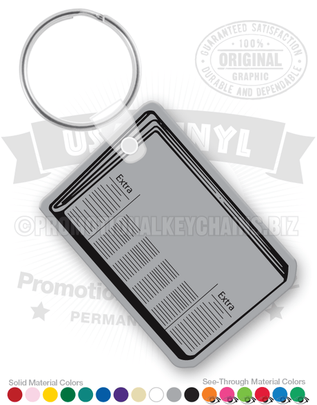 Newspaper Vinyl Keychain PK4714
