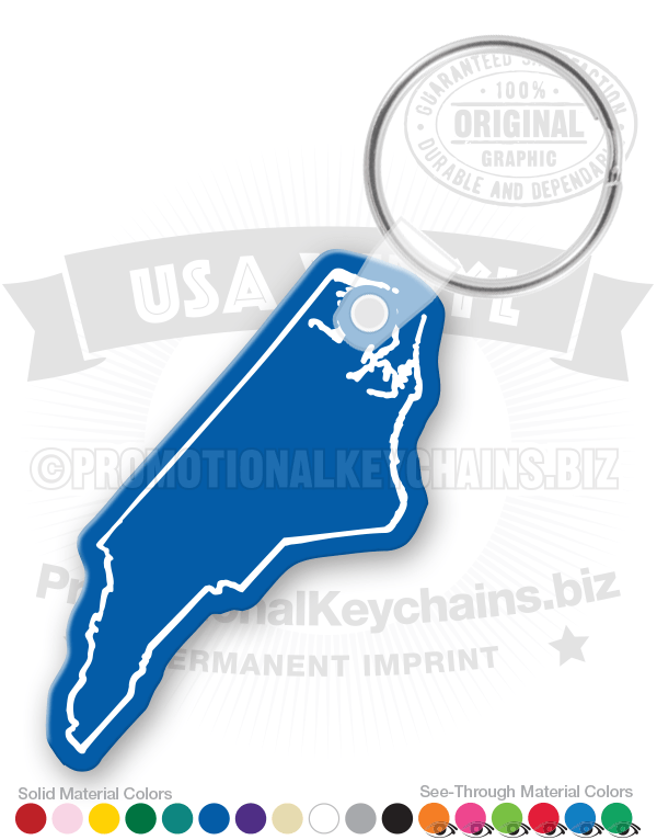 North Carolina State Vinyl Keychain