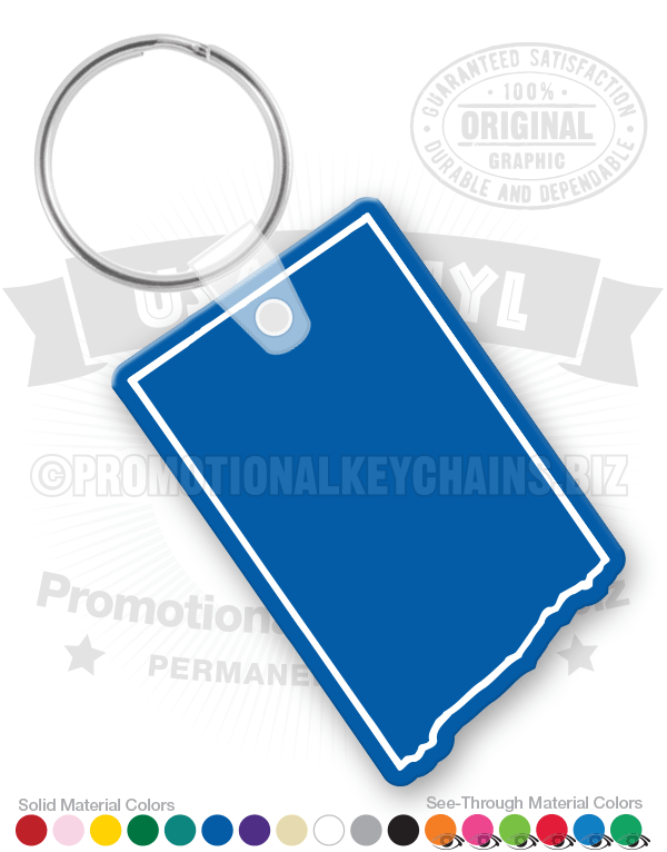 North Dakota State Vinyl Keychain