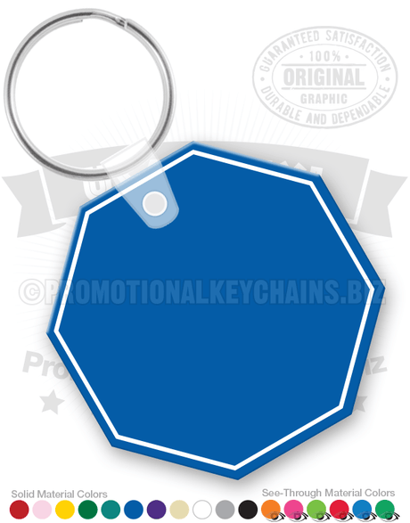 Octagon Vinyl Keychain PK1931