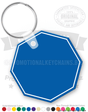 Octagon Vinyl Keychain PK1931