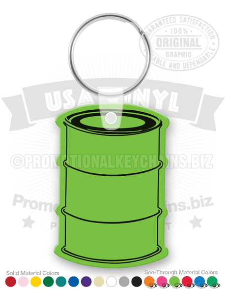 Oil Drum Vinyl Keychain