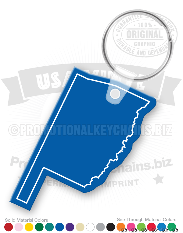 Oklahoma State Vinyl Keychain PK6100OK