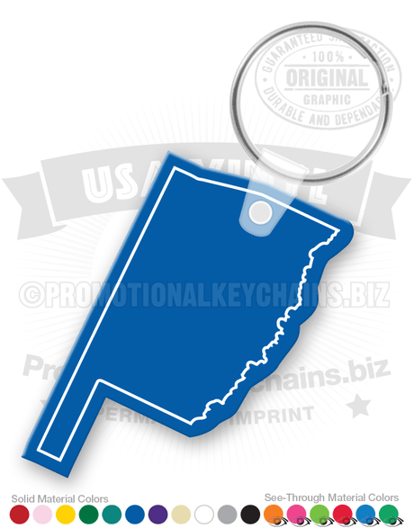 Oklahoma State Vinyl Keychain PK6100OK