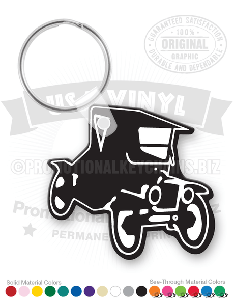 Antique Car Vinyl Keychain PK2418