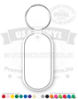 Oval Vinyl Keychain PK2125 C2