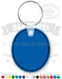 Oval Vinyl Keychain PK3292