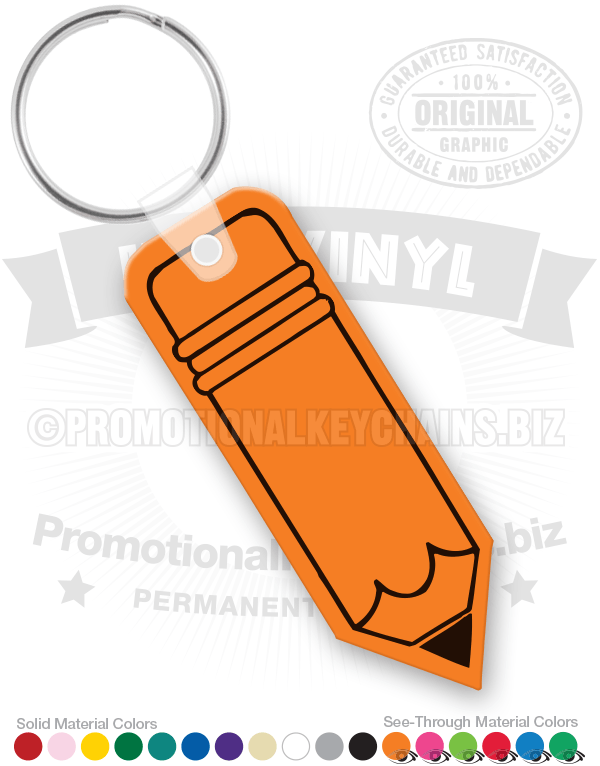 Pencil Vinyl Keychain