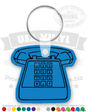 Vintage 1970s Touch-Tone Desk Phone Vinyl Keychain PK6375