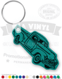 Pickup Truck Classic Antique Vinyl Keychain PK4769