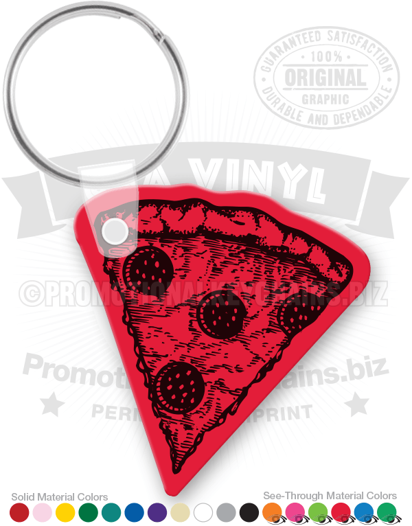 Pizza Slice Vinyl Keychain PK5073 C3