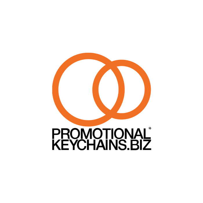 Logo of Promotional Keychains.biz on a white background