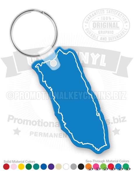 Puerto Rico Vinyl Keychain PK2080