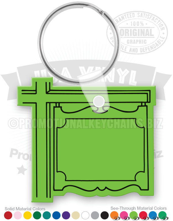 Real Estate Sign Vinyl Keychain