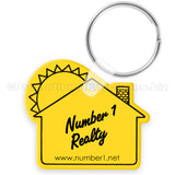 House With Sun Custom Vinyl Realtor Keychains PK5107