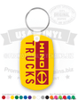 Rectangle Tag Vinyl Keychain PK2460 C2