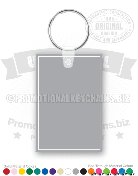 Rectangle Vinyl Keychain