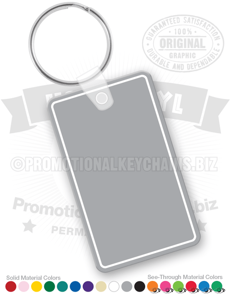 Rectangle Vinyl Keychain PK3092