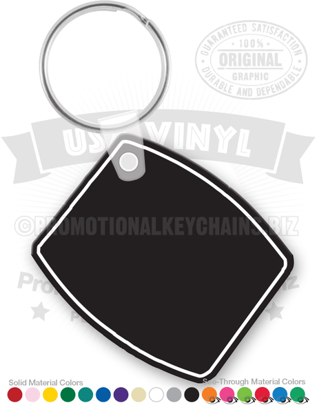 Rectangle Vinyl Keychain PK3145
