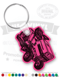 Riding Lawn Mower Vinyl Keychain