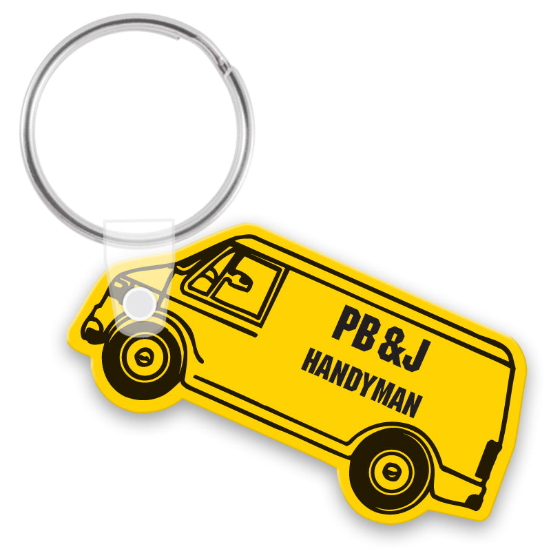 Service Van Vinyl Keychain