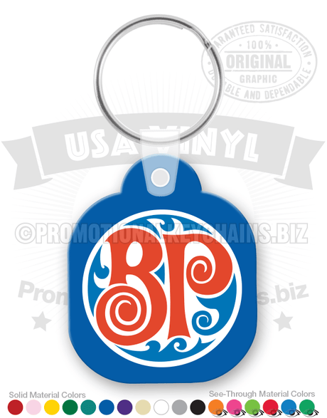 Square RC Vinyl Keychain PK6993