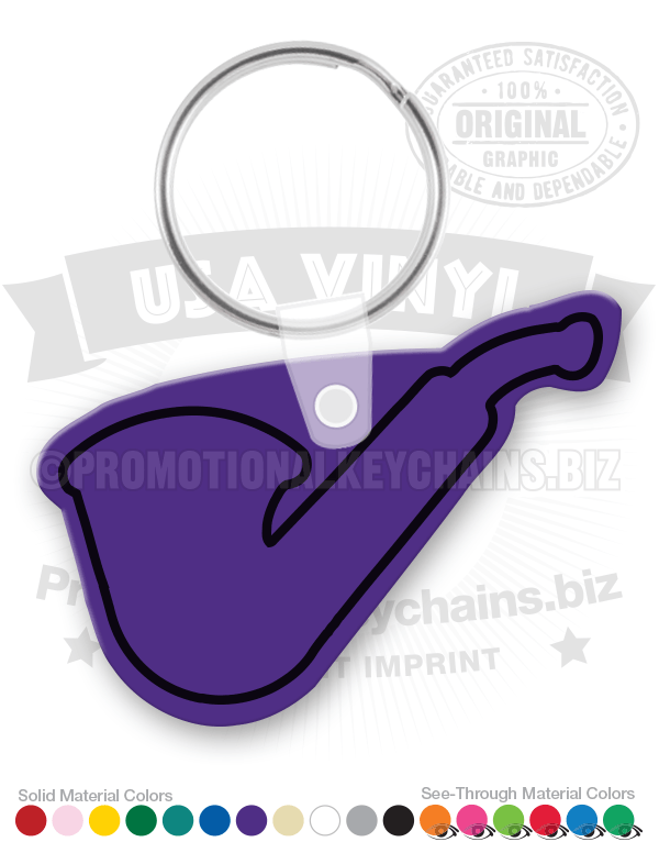 Smoking Pipe Vinyl Keychain