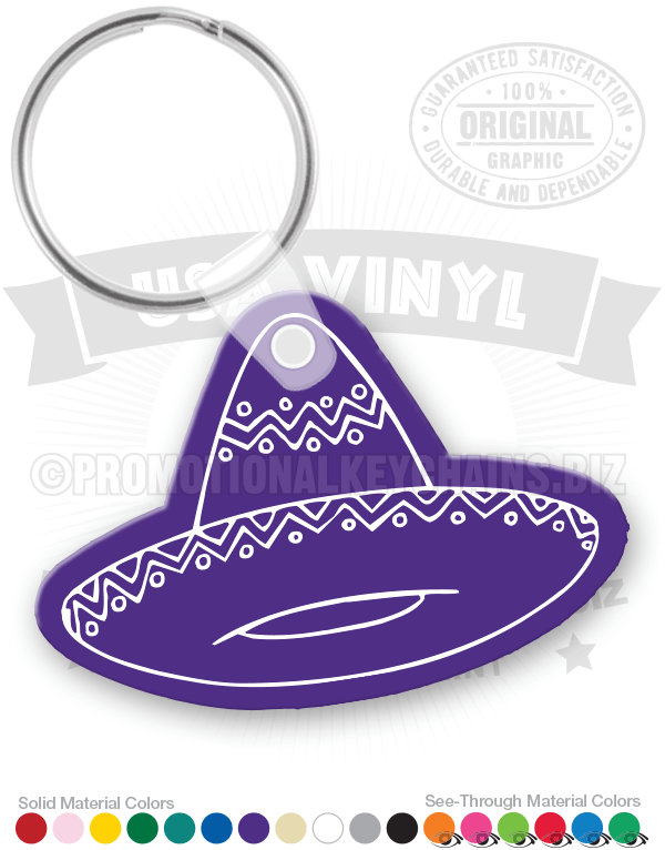 Sombrero Vinyl Keychain PK7552