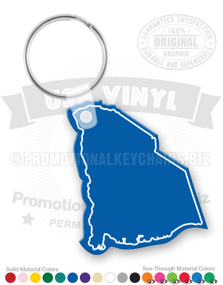 South Carolina State Vinyl Keychain PK6100SC