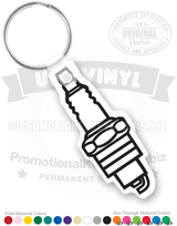 Spark Plug Vinyl Keychain