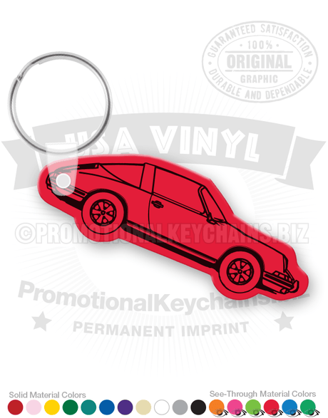 Porsche Car Vinyl Keychain PK6179