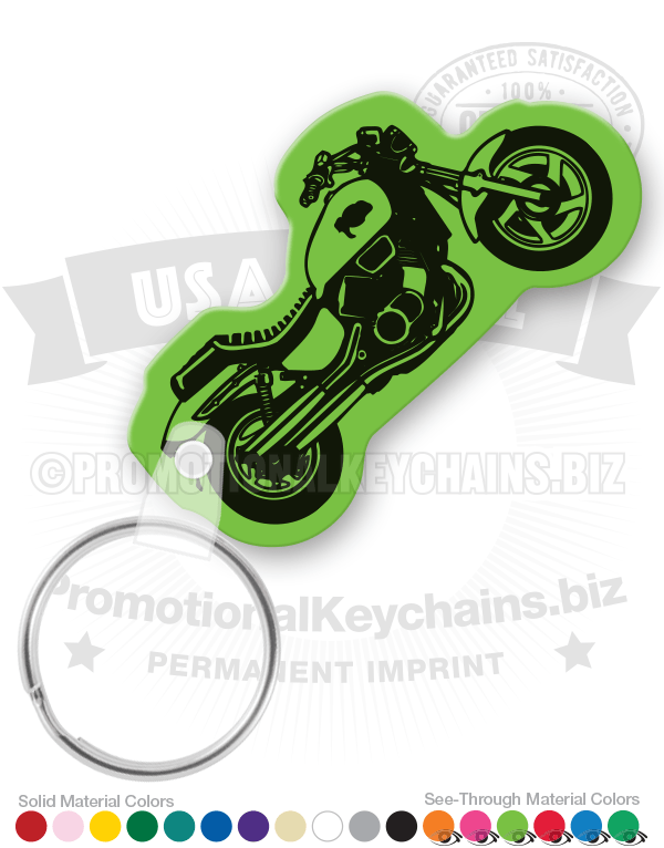Sport Motorcycle Vinyl Keychain