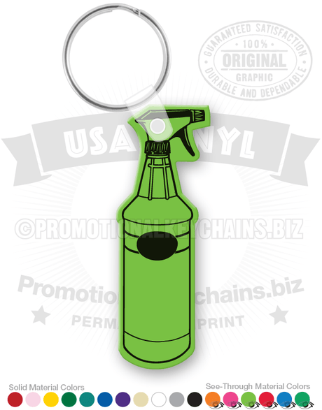 Spray Bottle Vinyl Keychain