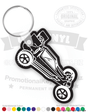 Sprint Race Car Vinyl Keychain