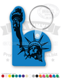 Statue of Liberty Face and Torch Vinyl Keychain