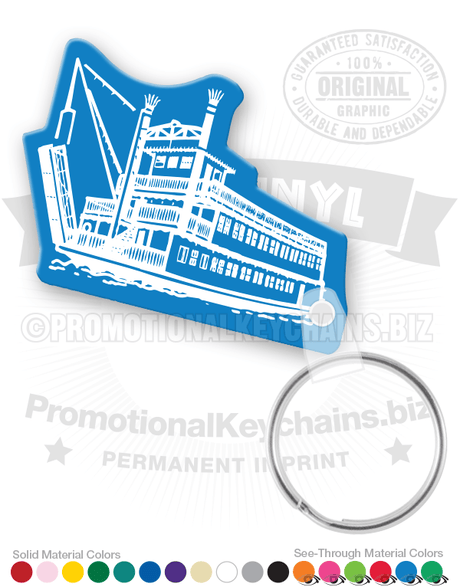 Steamboat Vinyl Keychain