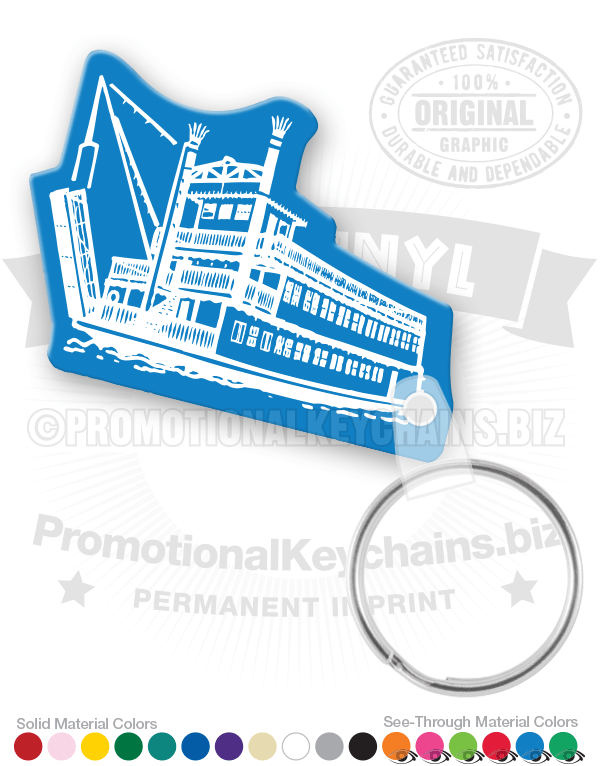 Steamboat Vinyl Keychain