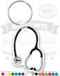 Stethoscope Vinyl Keychain PK4667