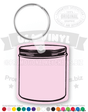 Storage Jar Vinyl Keychain