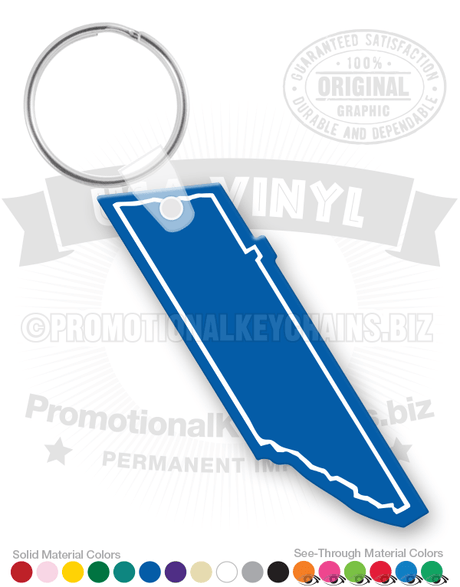 Tennessee State Vinyl Keychain