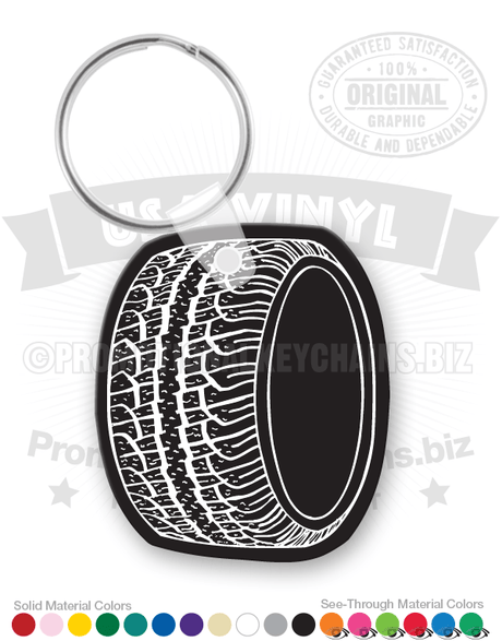 Tire Vinyl Keychain PK5501