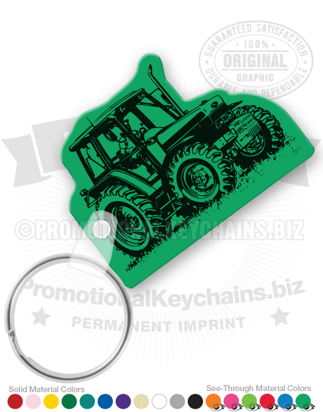 Tractor Vinyl Keychain PK7357
