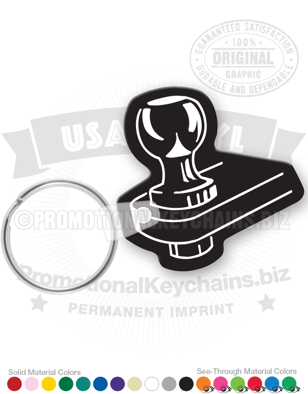 Trailer Hitch Vinyl Keychain
