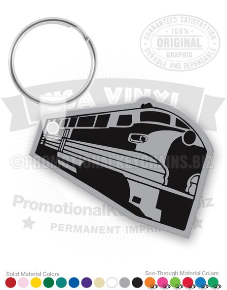 Vintage 1950s Streamlined Diesel Locomotive Keychain PK5971