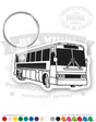 Turning Bus Vinyl Keychain