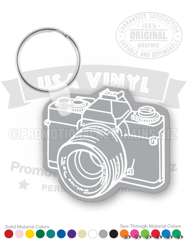 Vintage 35mm Film SLR Camera Vinyl Keychain
