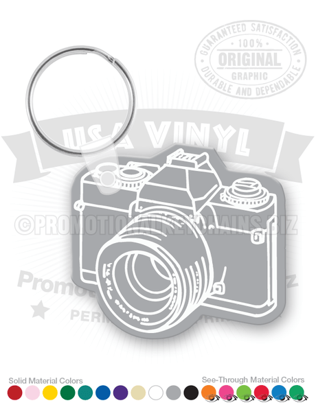 Vintage 35mm Film SLR Camera Vinyl Keychain