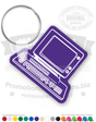 Vintage Computer Vinyl Keychain